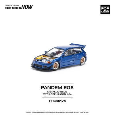 Pop Race Pandem Honda Civic EG6 Metallic Blue