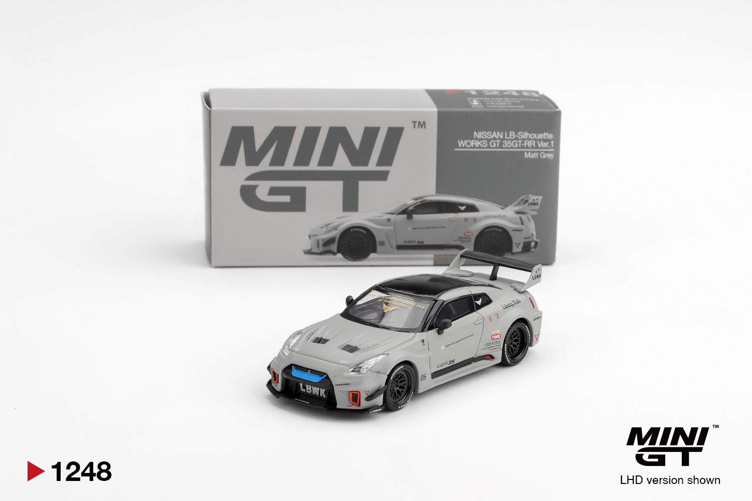 Mini GT Nissan LB-Silhouette WORKS GT 35GT-RR Ver.1 Matt Grey
