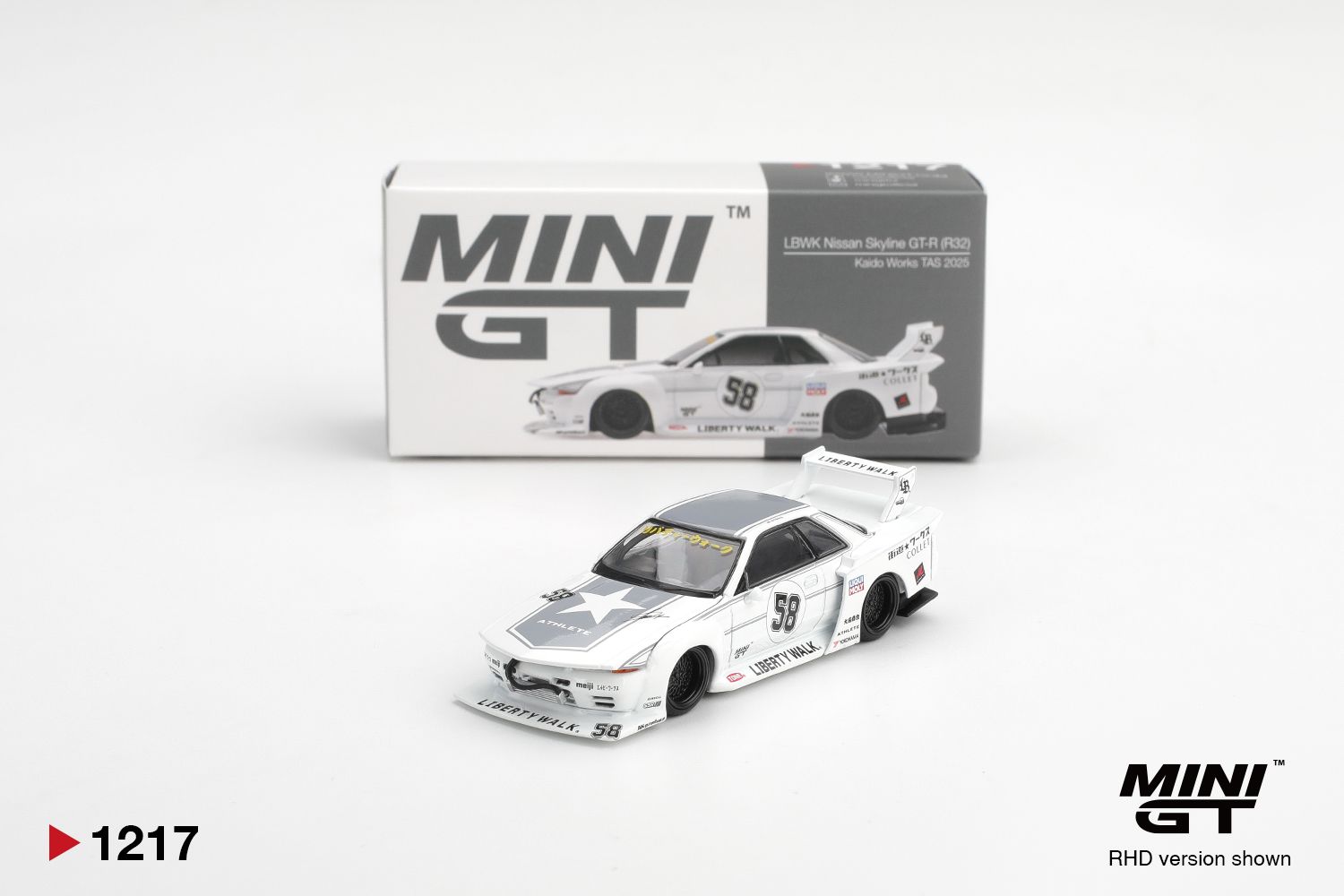 Mini GT Nissan Skyline GT-R (R32) Kaido Works TAS 2025