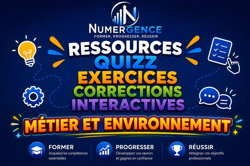 Ressource et Exercices Métier et Environnement