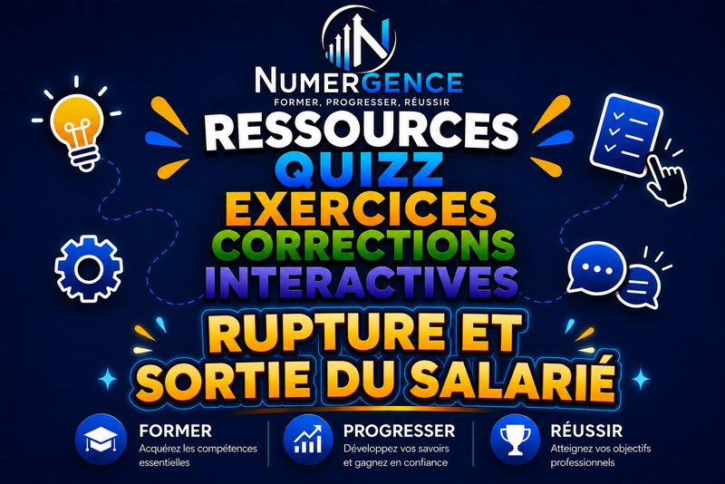 Ressources et exercices Rupture et Sortie du salarié