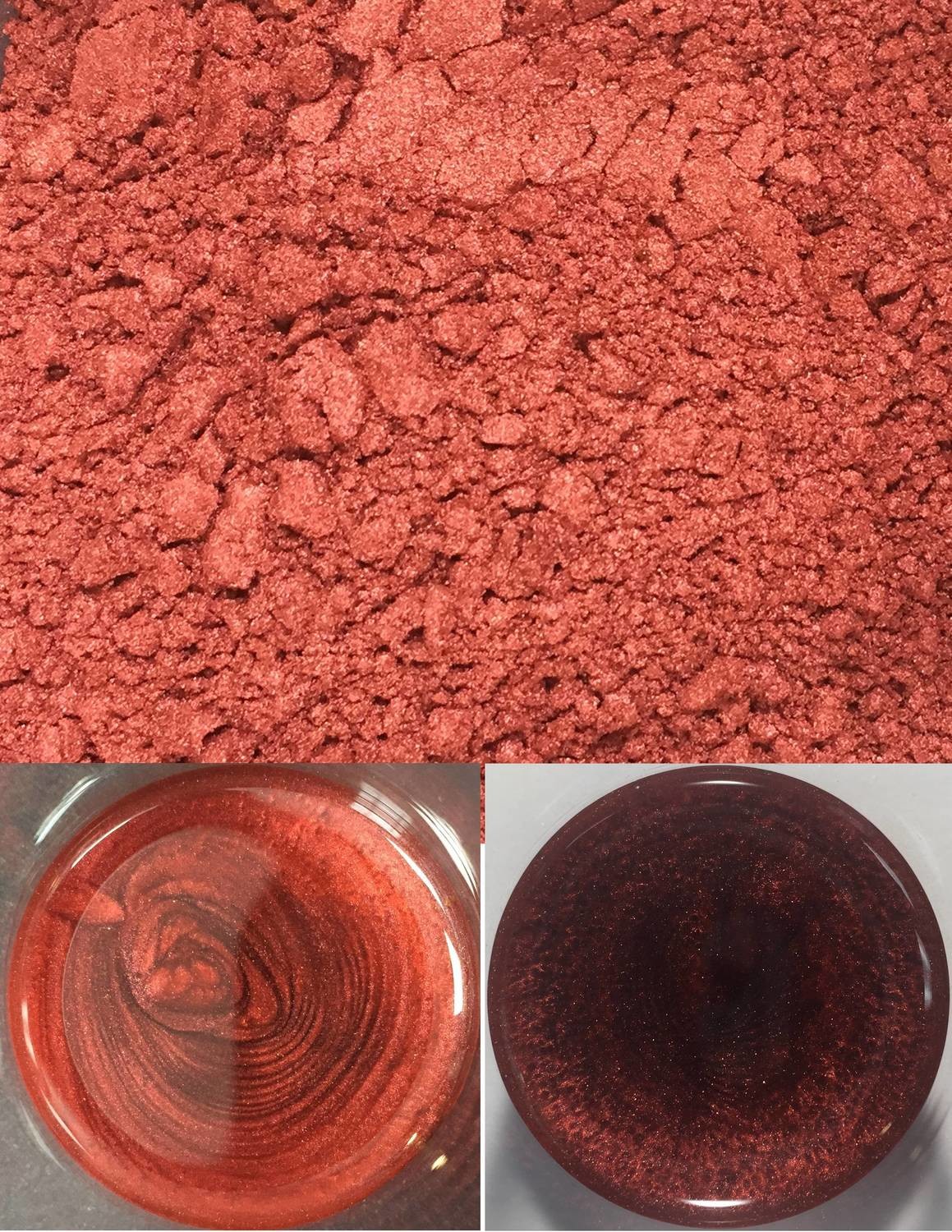 metallic pigments burnt orange/pigments métalliques orange brûlé