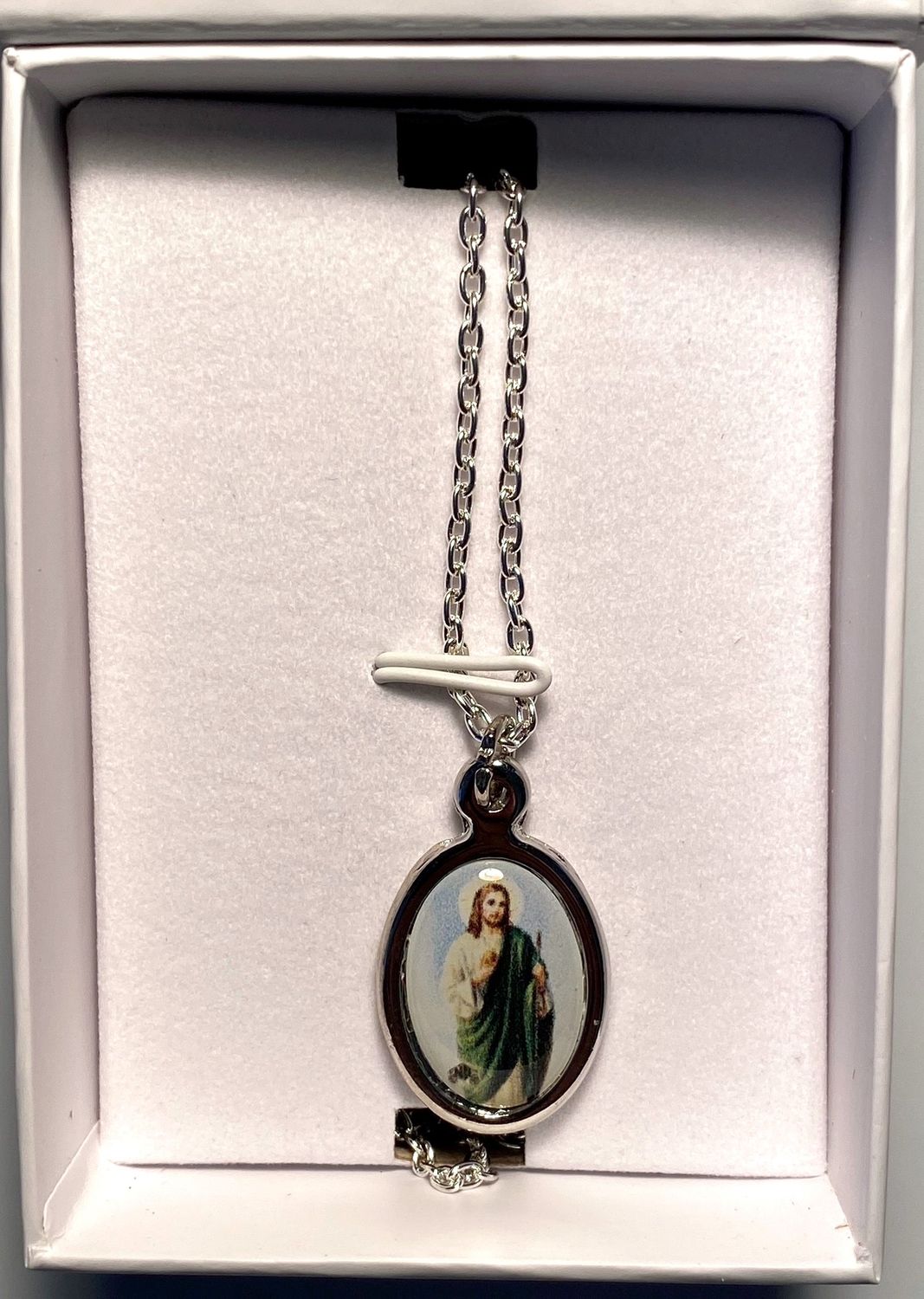 St. Jude Necklace - Color with Silver Trim