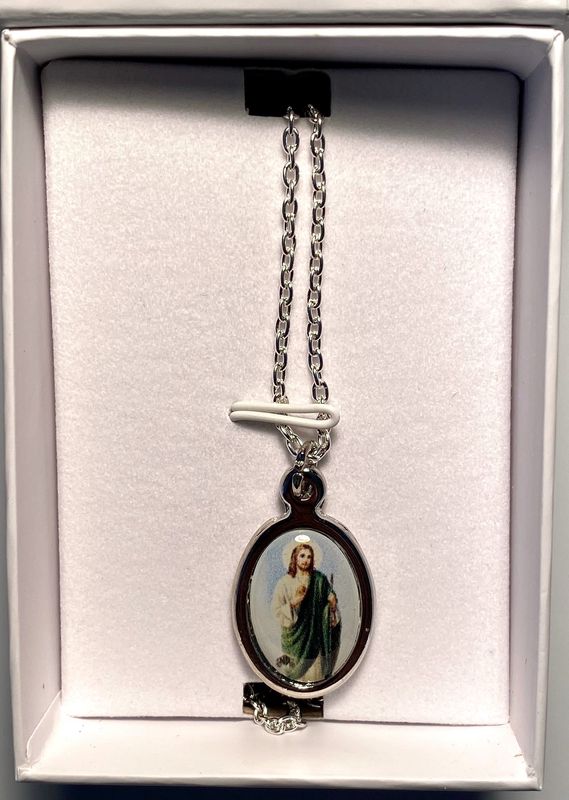 St. Jude Necklace - Color with Silver Trim