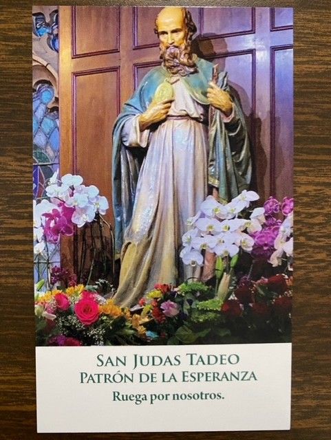 Estampita de San Judas con Oracion (Español)