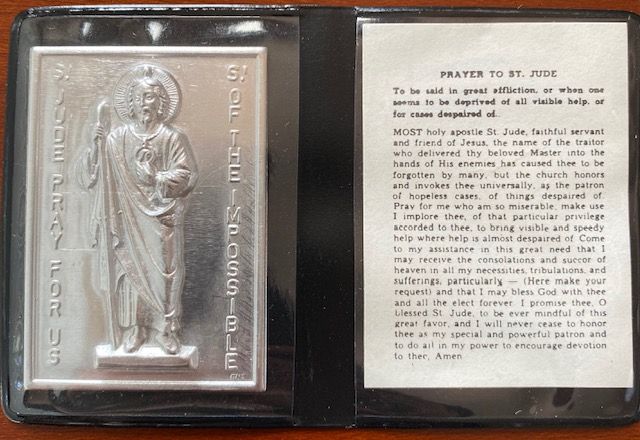 St. Jude Pocket Medal and Prayer - English