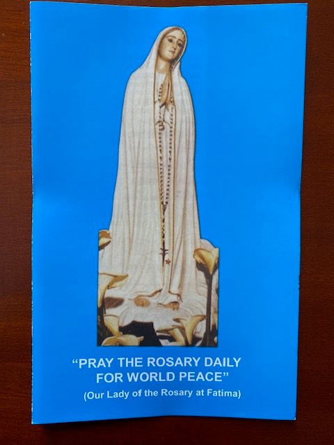 Pray the Rosary Daily for World Peace - small pamphlet - English