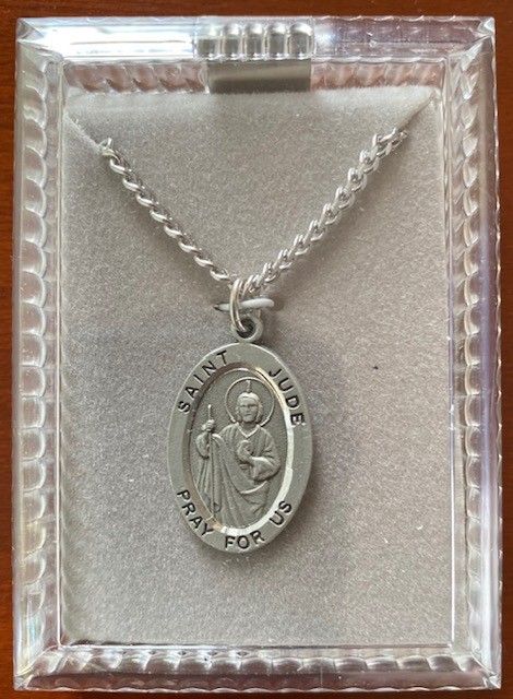 St. Jude Necklace - Oval Medal