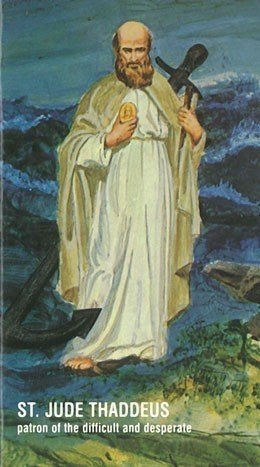 St. Jude with Anchor Prayer Card (English)