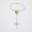Our Lady of Lourdes One Decade Auto Rosary, Crystal Our Lady of Lourdes One Decade Auto Rosary, Crystal