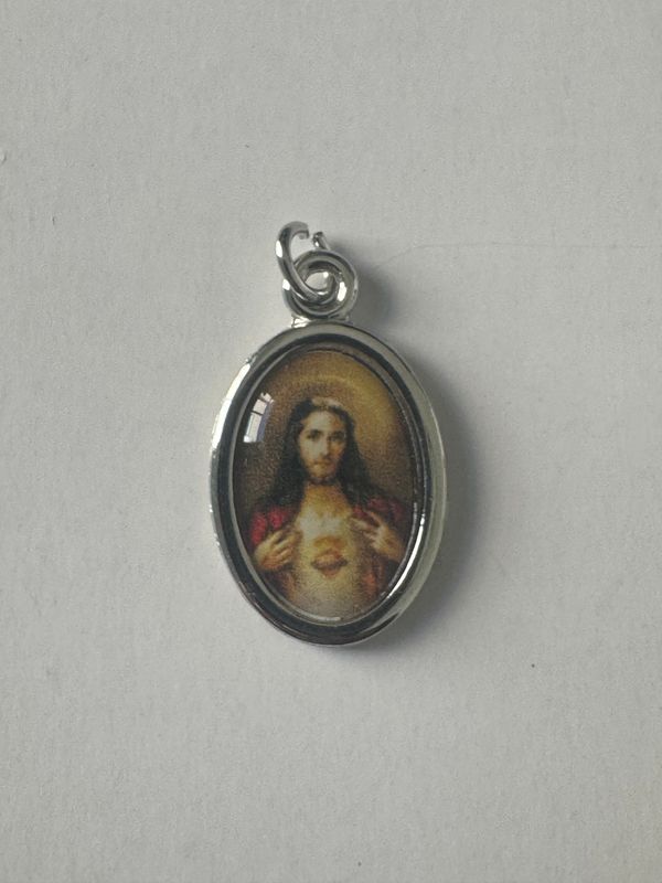 Sacred Heart of Jesus - Silver tone Frame