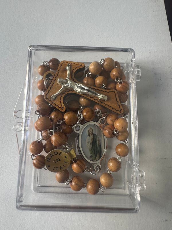 St. Jude Rosary with Olive Wood Beads St. Jude Rosary with Olive Wood Beads