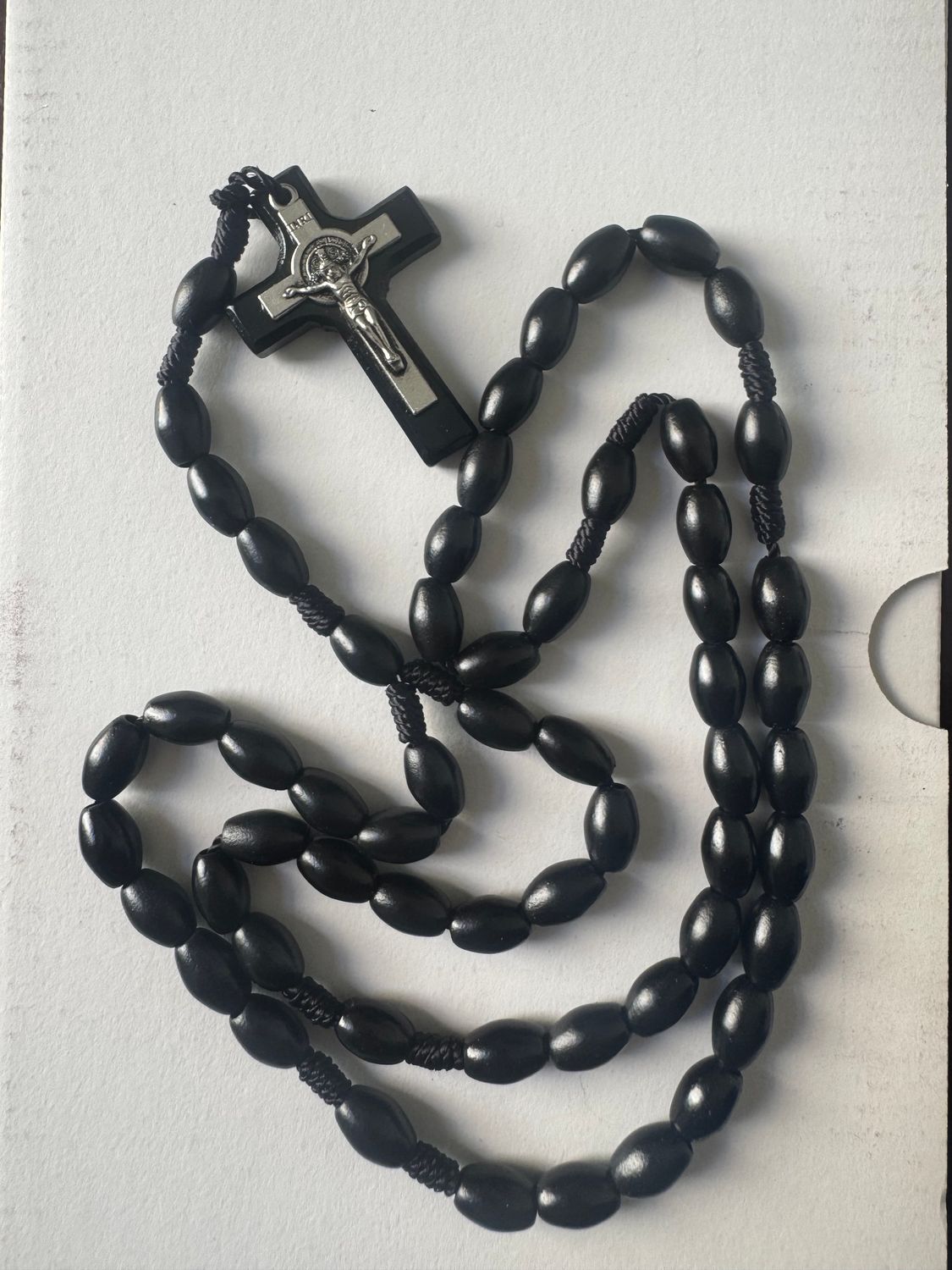 St. Benedict Black Wood Rosary St. Benedict Black Wood Rosary