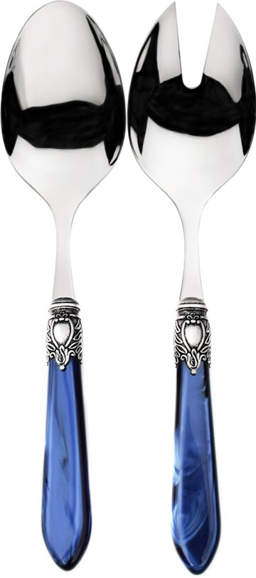Oxford Antique 2 Piece Salad Set Royal Blue