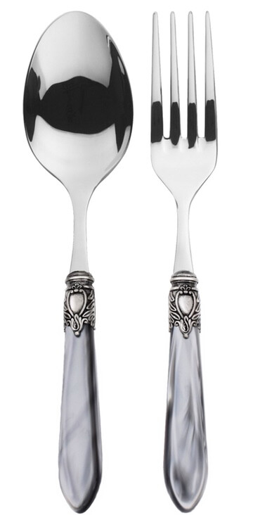Oxford Antique 2 Piece Serving Set Grey