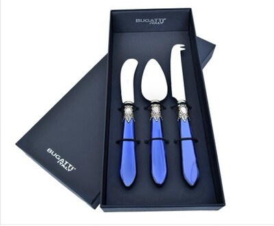 Oxford Antique 3 Piece Cheese Set Royal Blue Oxford Antique 3 Piece Cheese Set Royal Blue