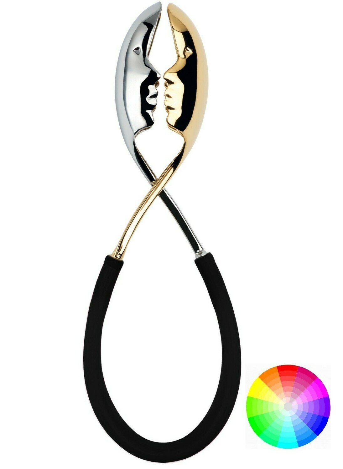 Molla Kiss Salad Tong  Gold / Black