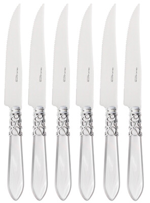 Melodia Steak Knives Set white