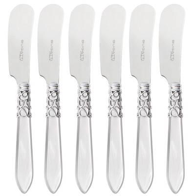 Melodia Spreaders / Butter Knives Set white