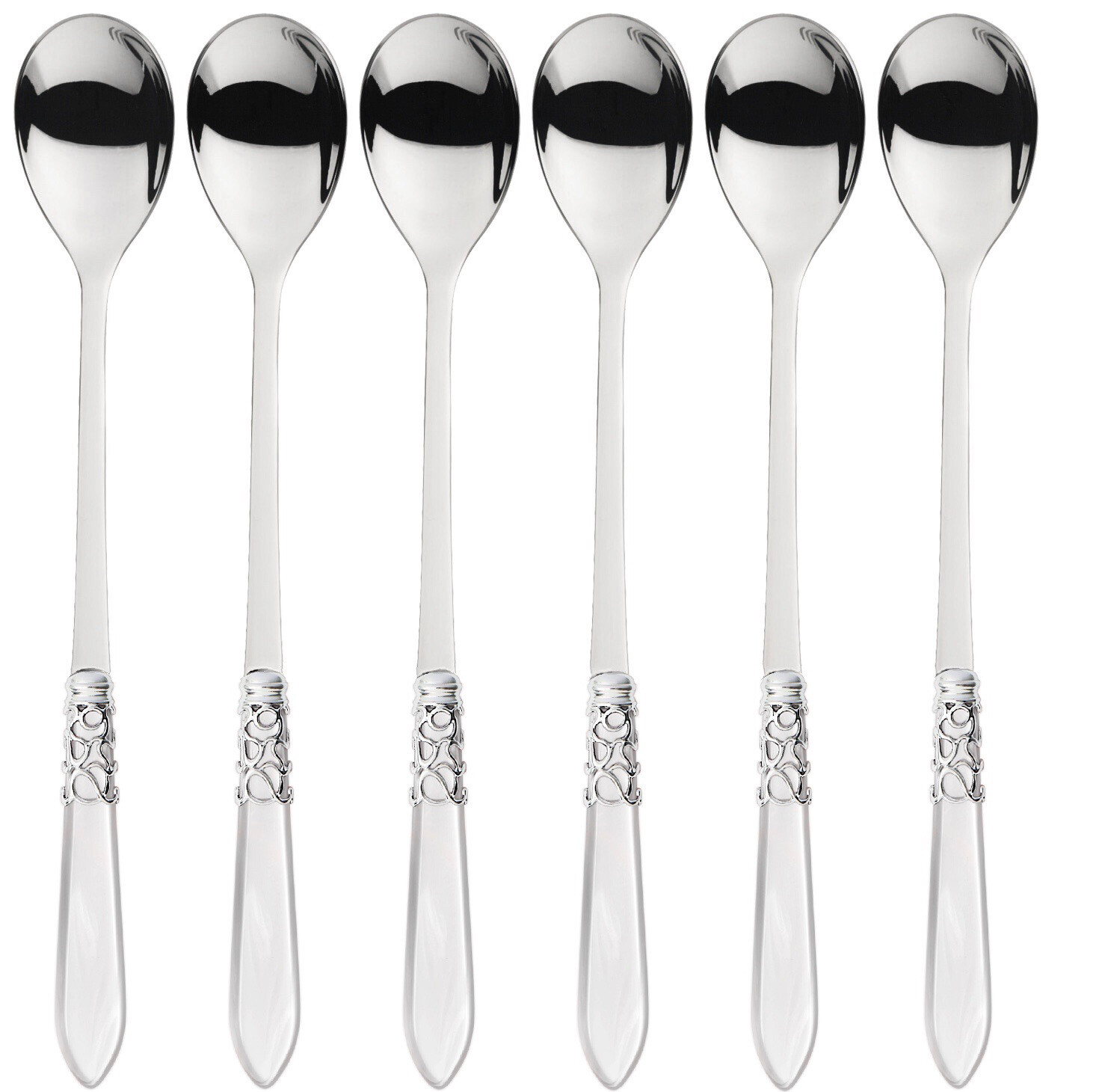 Melodia Cocktail Spoons Set white