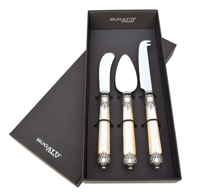 Rinascimento 3 Piece Cheese Knives Set ivory Rinascimento 3 Piece Cheese Knives Set ivory
