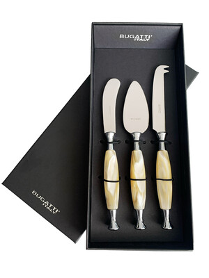 Country 3 Piece Cheese Knives Set ivory
