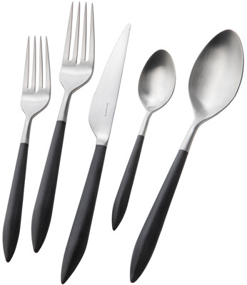 Ares 5 Piece Place Setting black
