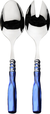 Arianna 2 Piece Salad Serving Set blue