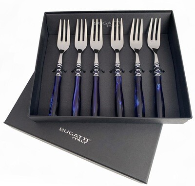 Arianna Cake Forks Set blue