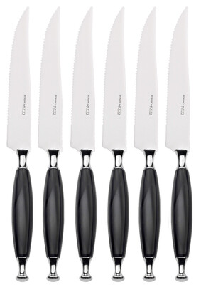 Country Steak Knives Set black