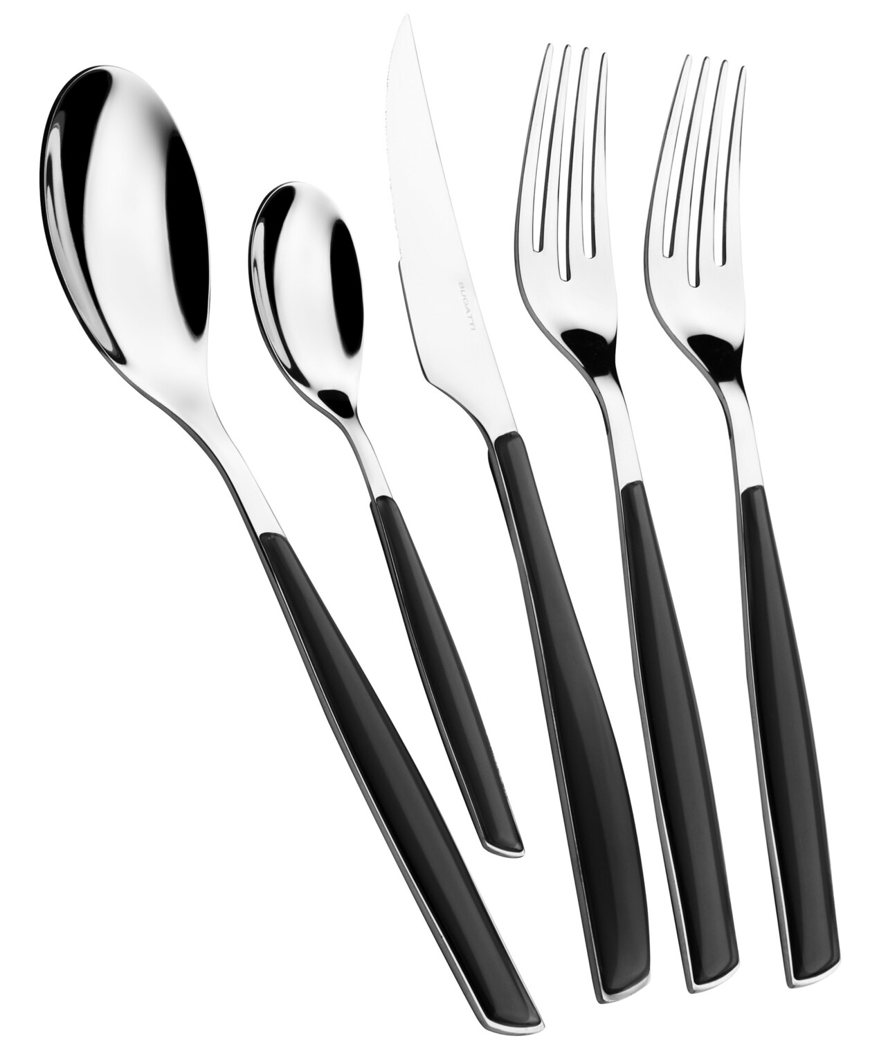 Glamour 5 Piece Place Setting Black Piano