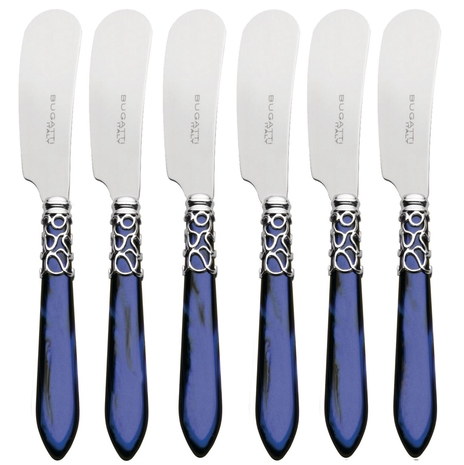 Melodia Spreaders / Butter Knives Set blue
