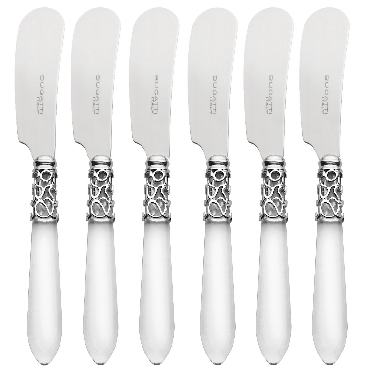 Melodia Spreaders / Butter Knives Set clear