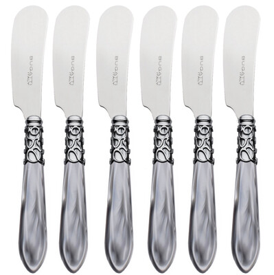 Melodia Spreaders / Butter Knives Set Grey