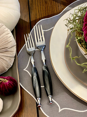 Country 5 Piece Place Setting black