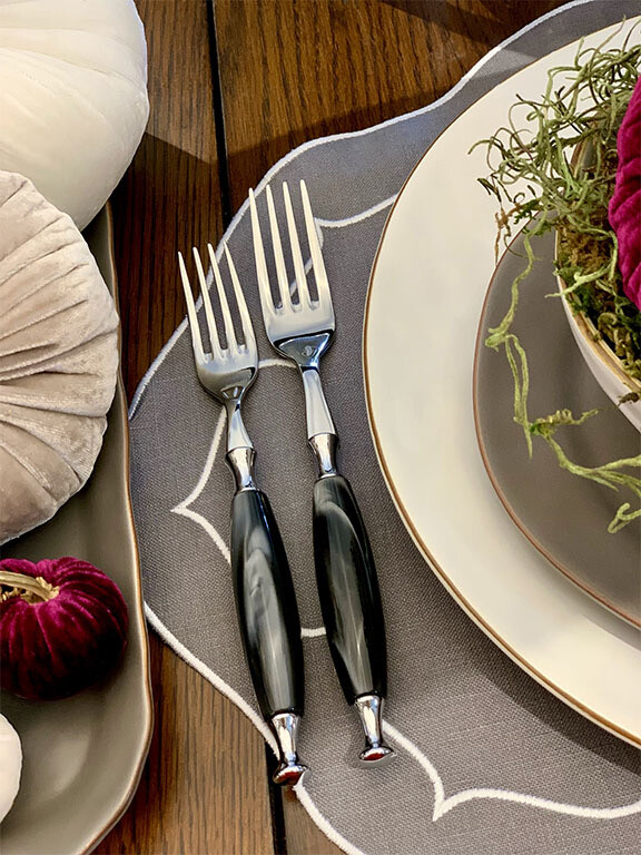 Country 5 Piece Place Setting black