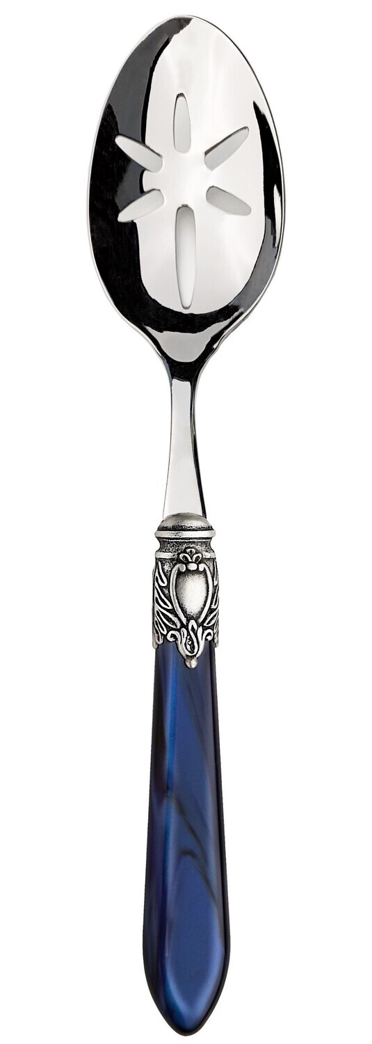 Oxford Slotted Serving Spoon blue
