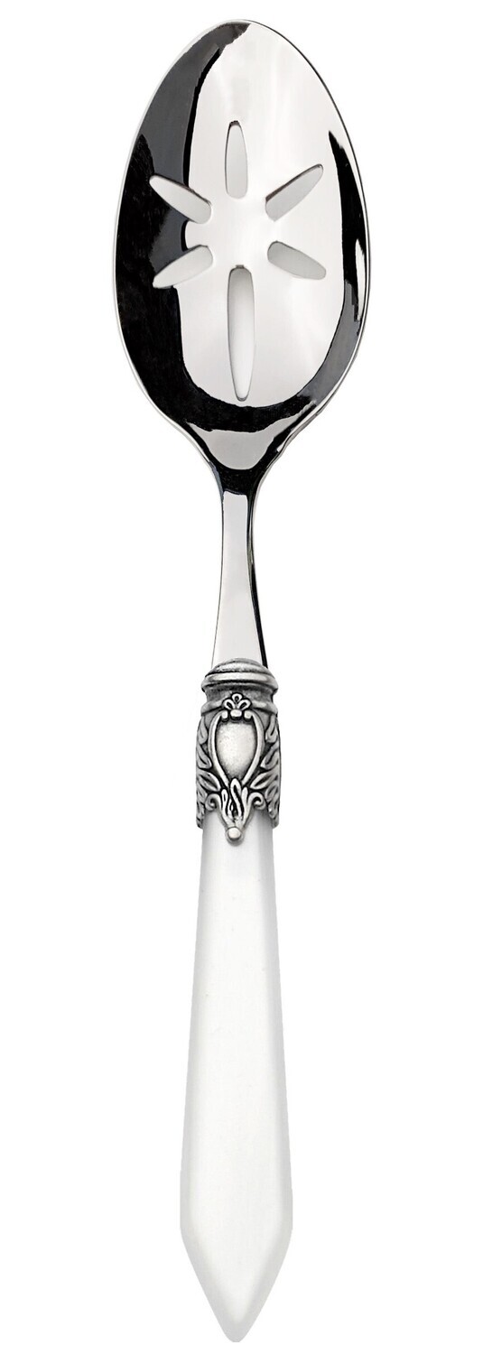 Oxford Slotted Serving Spoon white
