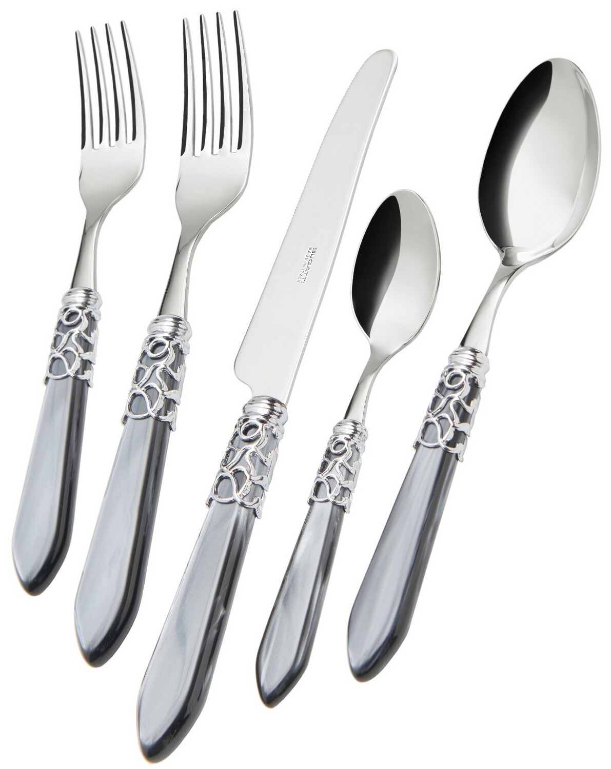 Melodia Brilliant 5 Piece Place Setting Grey