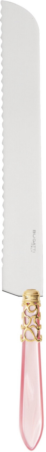 Melodia Gold Long Cake Knife pink