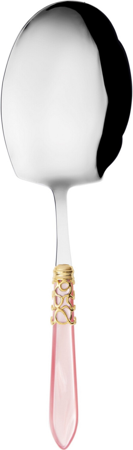Melodia Gold Kebab Serving Spoon pink