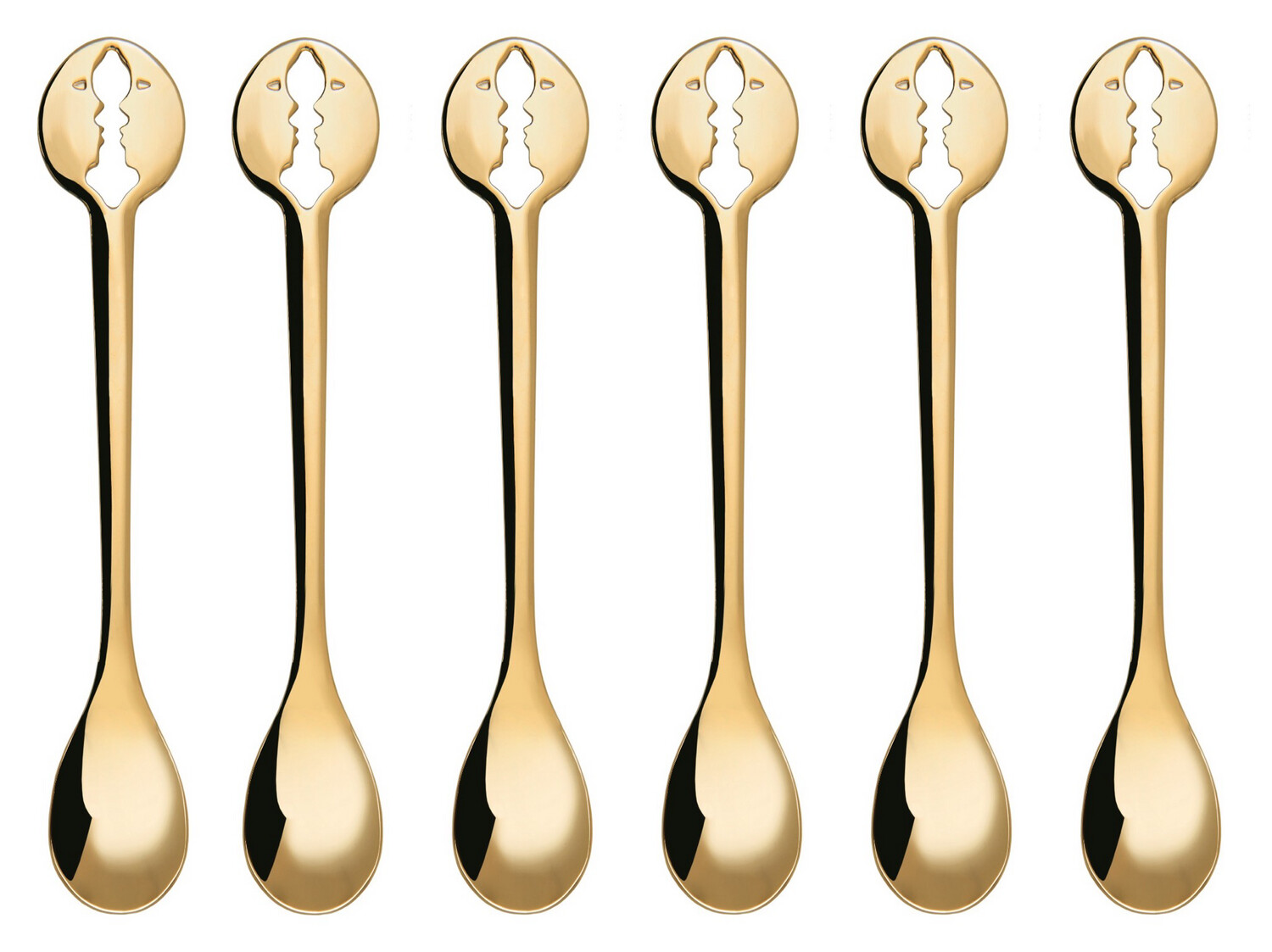 Kiss Gold Plated Mocha Spoons Set