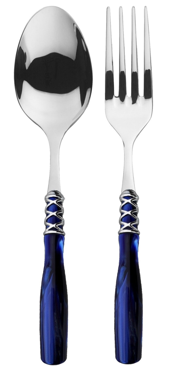 Arianna 2 Piece Serving Set Royal Blue