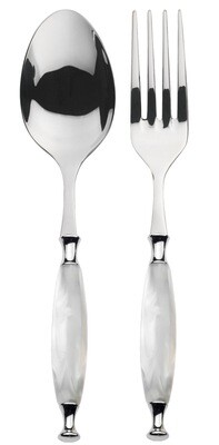 Country 2 Piece Serving Set white