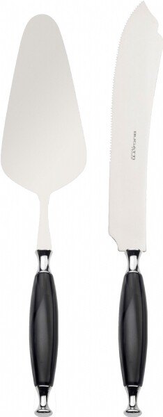 Country 2 Piece Cake Serving Set black