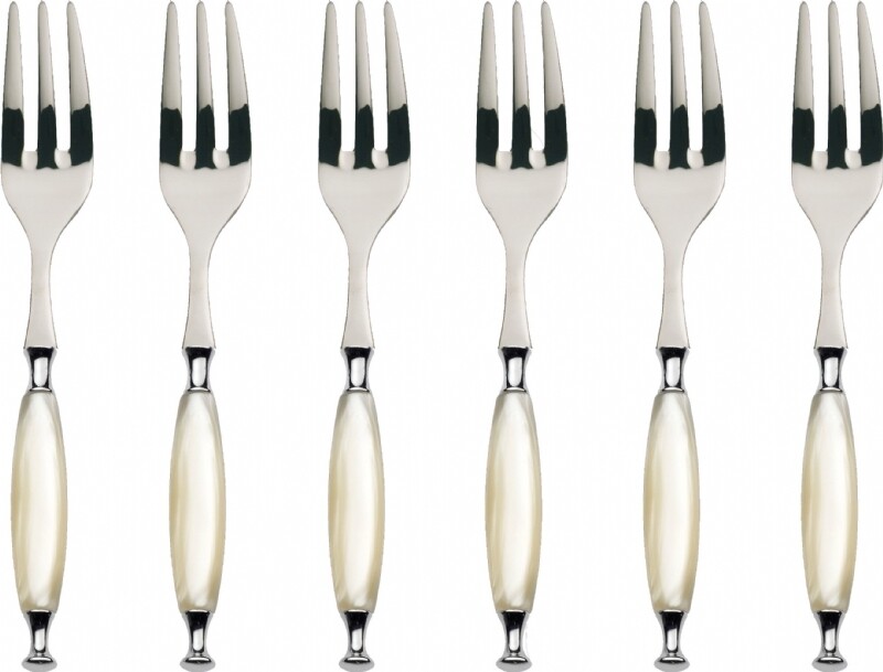 Country Cocktail / Cake Forks Set ivory