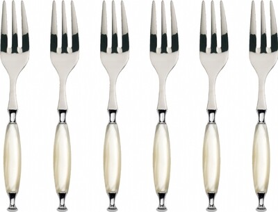 Country Cocktail / Cake Forks Set ivory