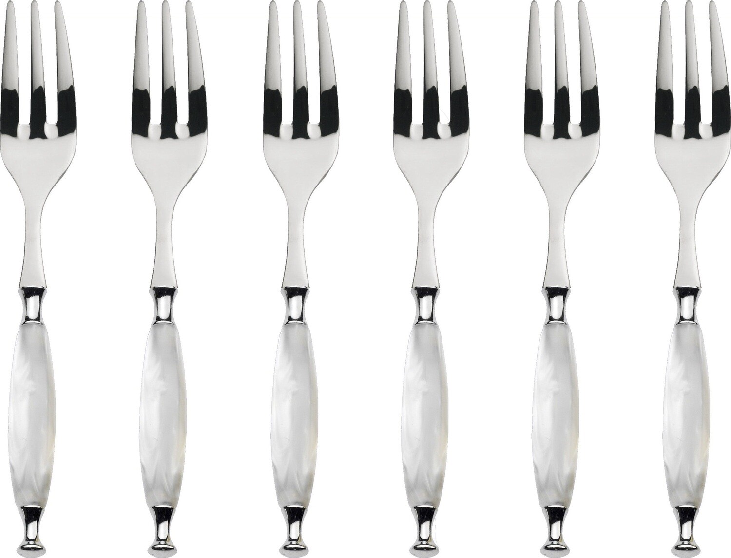 Country Cocktail / Cake Forks Set white
