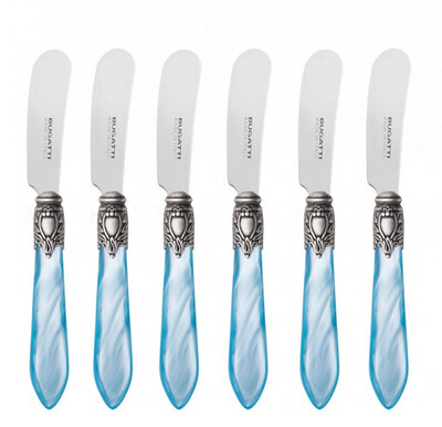 Oxford Antique 6 Spreader Knives Sky Blue