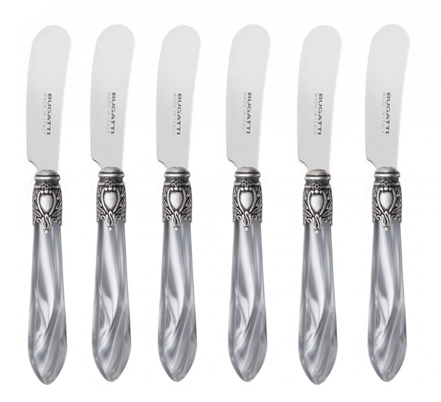 Oxford Antique 6 Spreader Knives Grey